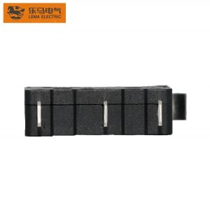 Lema Brand Mini Micro Switch  Long Bent Lever 5A Black KW12-55