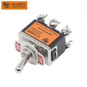 LT1220B Double Pole Double Throw Screw Terminal Momentary Toggle Switch