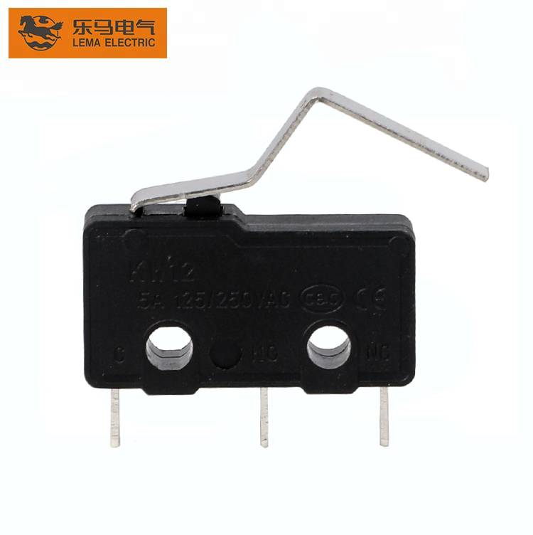 Quality Inspection for Automotive Micro Switch - Lema KW12-3 bent lever miniature micro switch mini micro switch handlebar switch – Lema