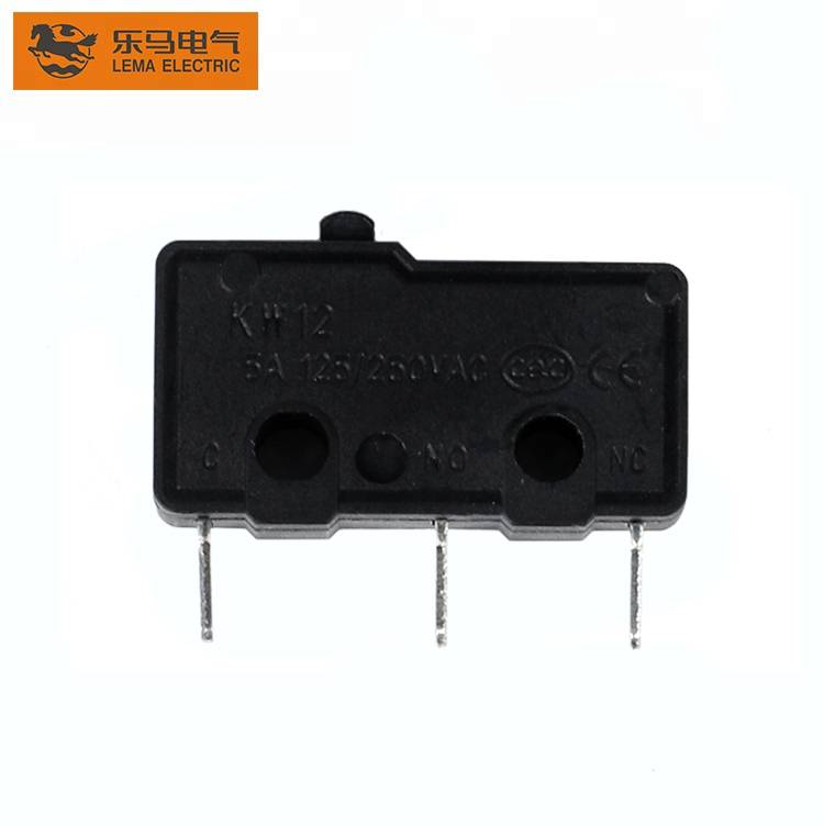 Manufactur standard Mini Micro Switch - Lema Electron Component KW12-0S Subminiature Micro Switch 25t85 micro switch – Lema