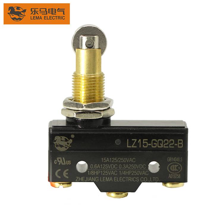 China Wholesale Micro Switch Kw43z3 5a250 Vac Factories –  Lema LZ15-GQ22-B panel mount long plunger limit switch door limit switch – Lema