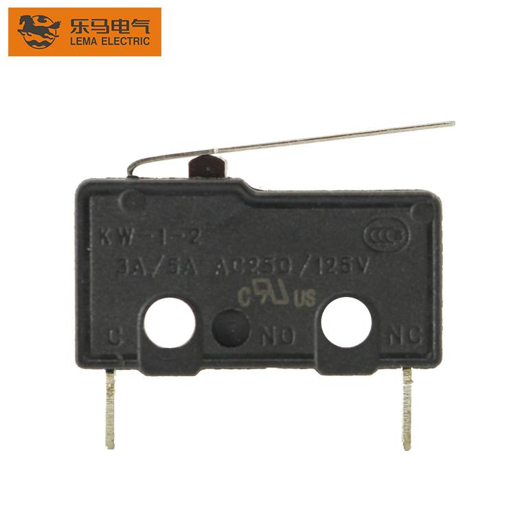 Factory Free sample Home Appliances Micro Switch - Lema KW12-1SB straight terminal 5a subminiature micro switch latching micro switch – Lema
