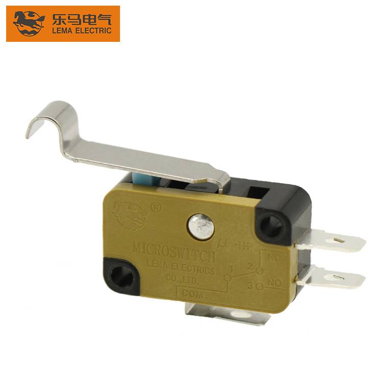 2020 wholesale price 250v Ac Micro Switch T105 5e4 - Lema electrical KW7N-5IT bent lever 16a 250v microswitch for home appliance – Lema