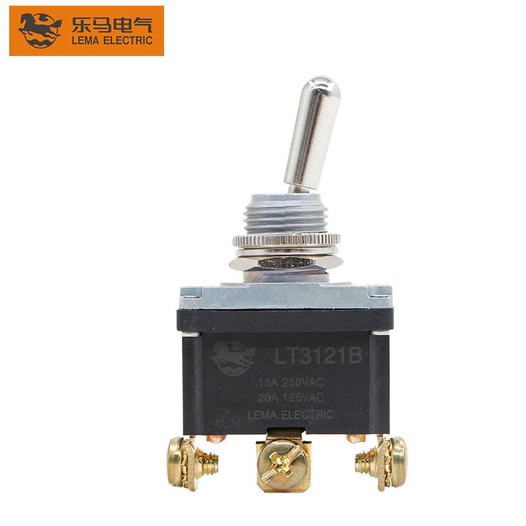 China Wholesale Toggle Wall Switch Factories –  15A 125V 12MM  ON-OFF 3 Position Mini Toggle Switch – Lema