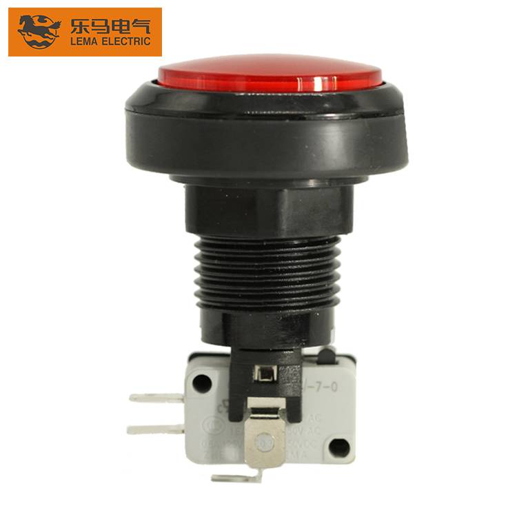 China Wholesale Push Button Footswitch Quotes –  High Quality PBS-004 16A 250VAC Push Button Switch for Game Machine – Lema