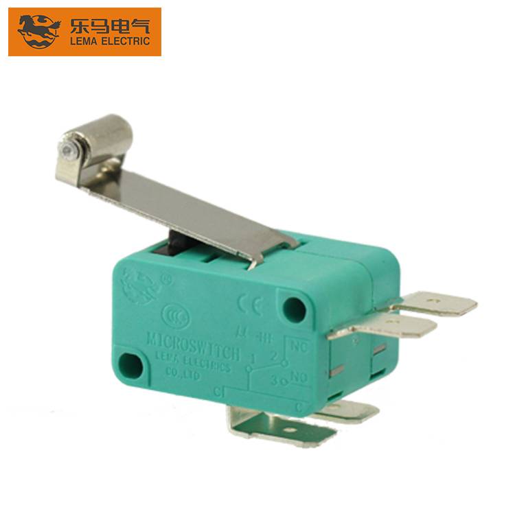 Wholesale Price China Micro Switch 12v - Lema KW7-2II roller lever sensitive electric micro switch 16a 250v t85 5e4 – Lema