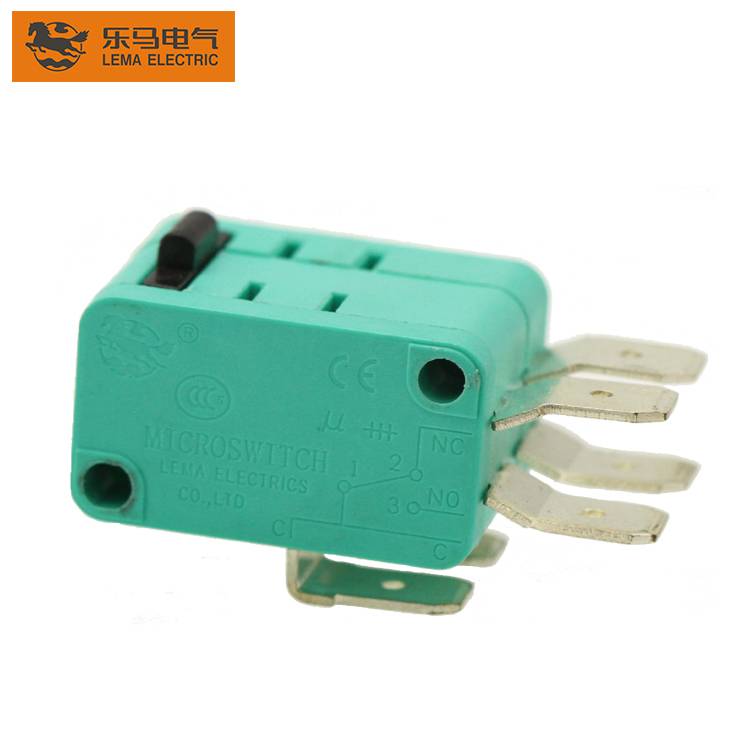 Top Quality Micro Switch No - Lema KW7-0II green double snap action micro push switch 16a 250v t85 5e4 – Lema