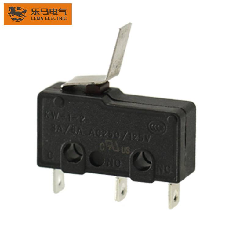 China Gold Supplier for Micro Limit Switch Dimensions - Lema KW12-14 miniature micro switch 5a 250vac electric microswitch – Lema