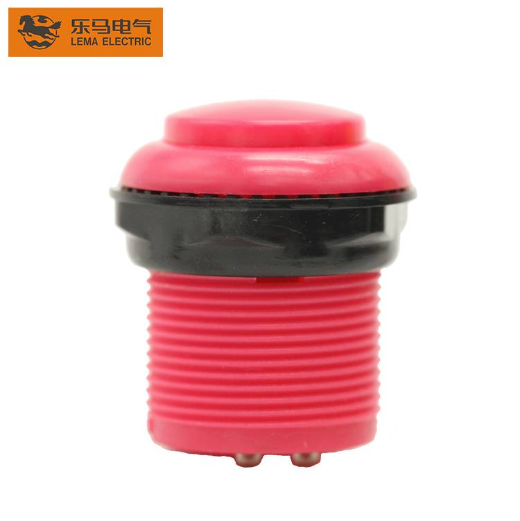 Factory supply Lema PBS-009 red plastic low voltage push button micro switch