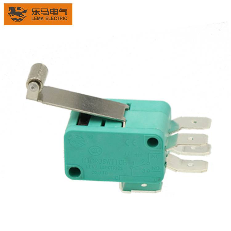 Wholesale Dealers of 6 Pin Micro Switch - Lema KW7-2II Long Roller Lever 2SPDT Double Micro Switch 20A Electrical Switch – Lema