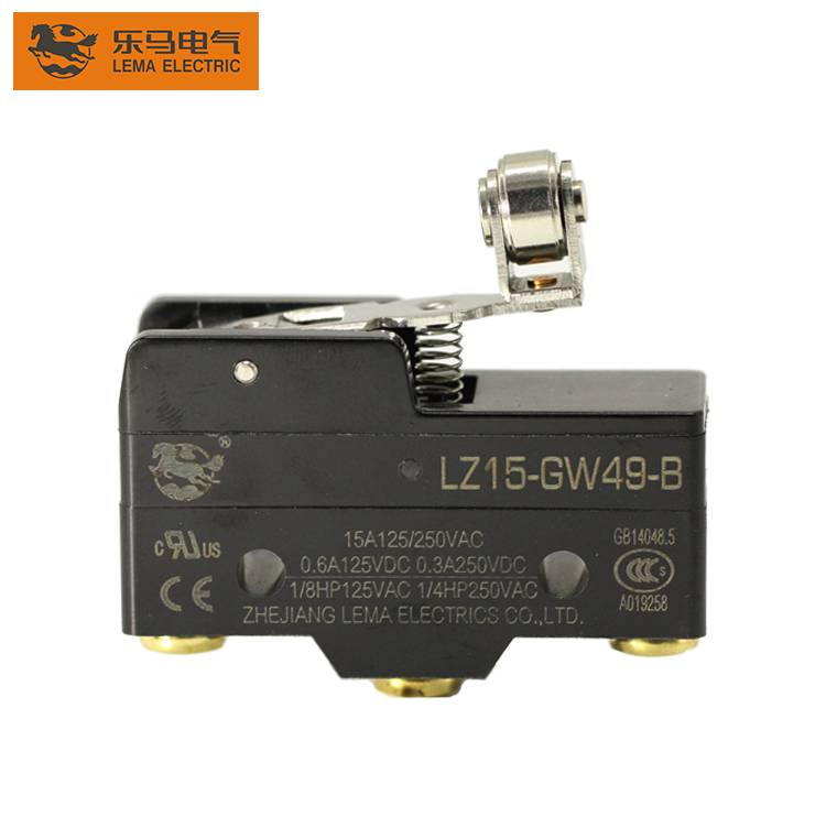 China Wholesale Mini Micro Switch For Dental Factories –  Lema LZ15-GW49-B short hinge cross roller lever limit switch 5a 250vac limit switch – Lema