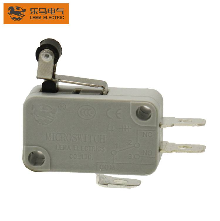 Discountable price Micro Switch Limit – Factory price grey Lema KW7-32 plastic roller lever micro switch electronic device 220v – Lema
