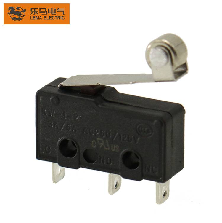 China Factory for Roller Micro Switch - KW12-2 5A roller lever micro mini switch CE CCC – Lema