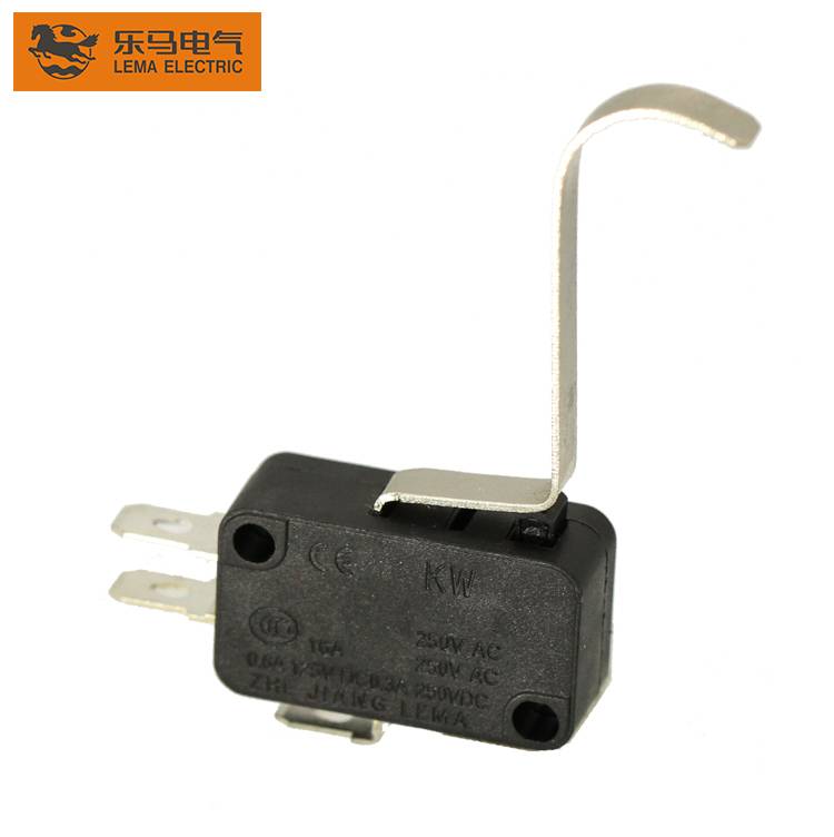 Discount Price Micro Selector Switch - Lema KW7-8 16A 250VAC Long Bent Lever Micro Switch D2fc-f-7n(10m) – Lema