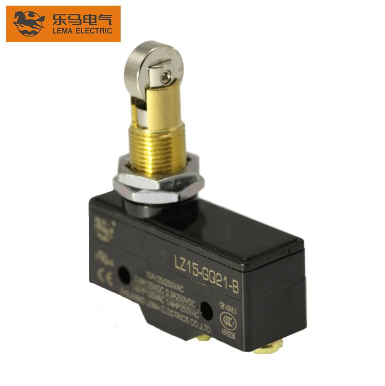 China Wholesale Tact Micro Switch Side Actuated Suppliers –  Lema LZ15-GQ21-B panel mount cross roller plunger micro switch z series micro switch – Lema