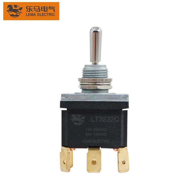 Wholesale 6 pin dpdt momentary 15V 125/250VAC  toggle switch