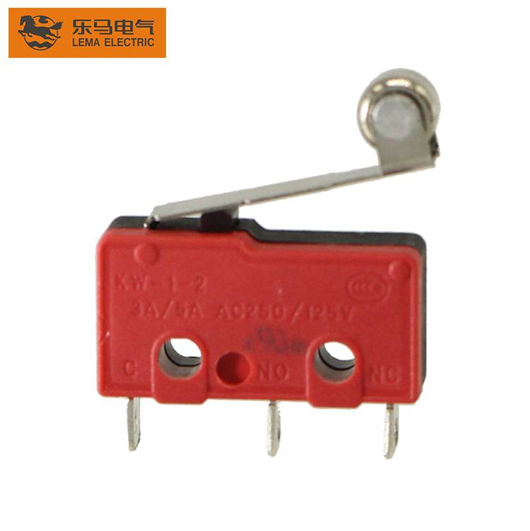 Wholesale Dealers of 6 Pin Micro Switch - Lema high quality KW12-2 roller lever subminiature micro switch 3a 125 250vac – Lema