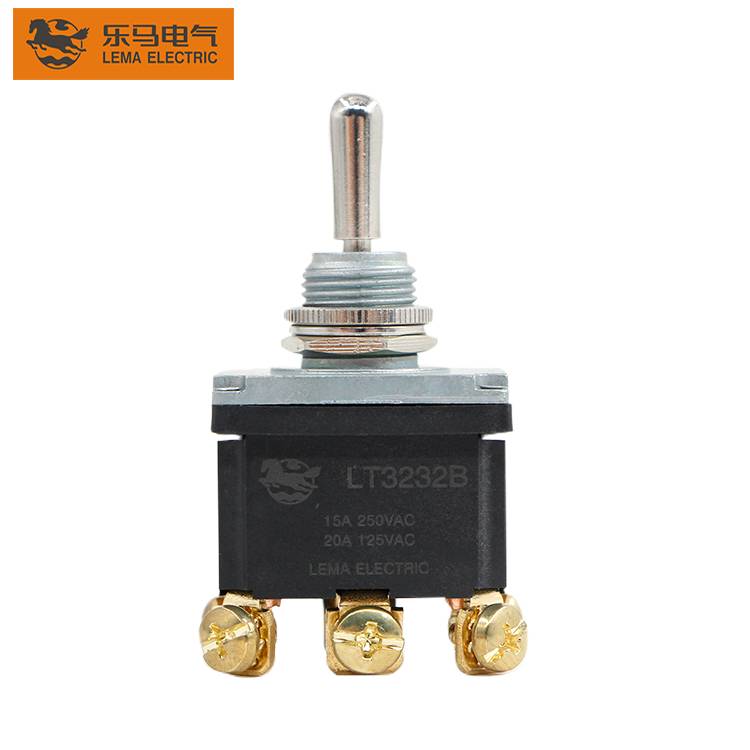 China Wholesale Electric Toggle Switch Pricelist –  LT3232B  Type SPST ON-OFF  15A 250V 12v toggle switch 6pin – Lema