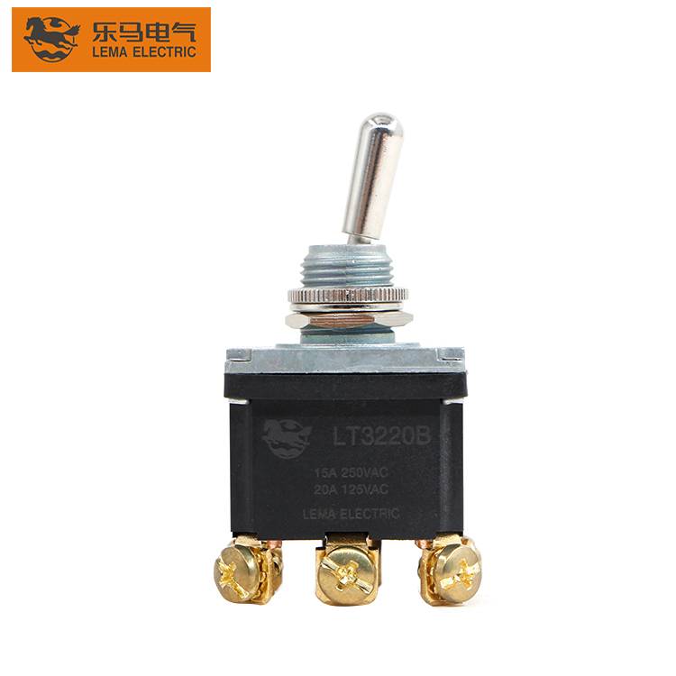 China Wholesale Standard Toggle Switch Pricelist –  High voltage LT3220B 15A 125/250VAC 3Pin 3-way waterproof toggle switch – Lema