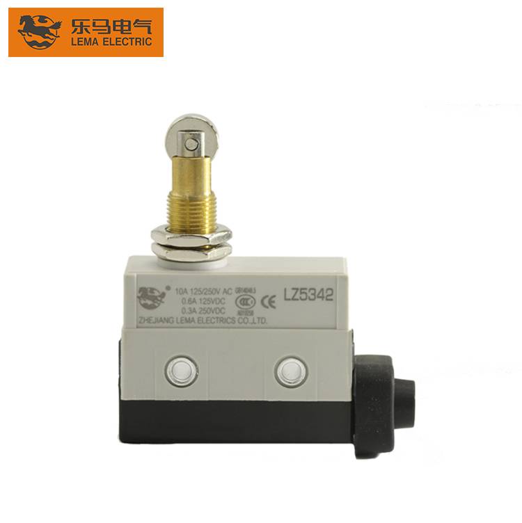China Wholesale Rotary Limit Switch Factory –  LZ5342 Panel Mount Roller Plunger D4MC CCC CE 10A 250VAC Limit Switch for Gate Opener – Lema