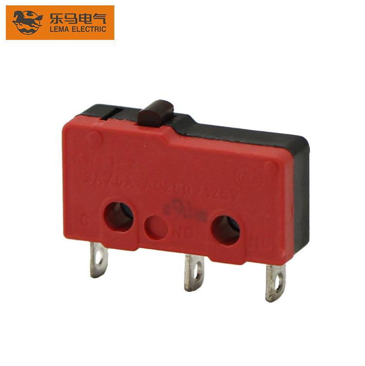 China Factory for Roller Micro Switch - KW12-0 Subminiature Basic Pin Plunger 5A 250VAC Micro Switch 3 pins micro switch – Lema