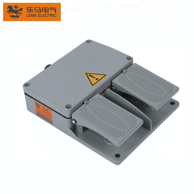 China Wholesale Power Maintained Foot Switch Pricelist –  Wholesale LF-60 Press Brake Push Button Foot Switch 250V Hand Switch or Foot Pedal Sewing Machine – Lema