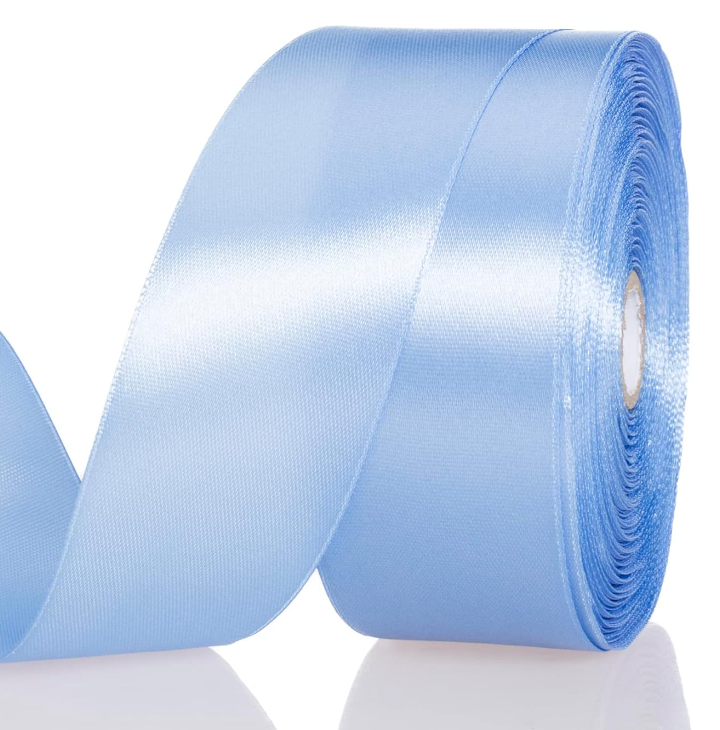 LEMO 1 12 Inch Royal Blue Solid Satin Ribbon Craft Fabric Ribbon for Gift Wrapping Floral Bouquets Wedding Party Decoration