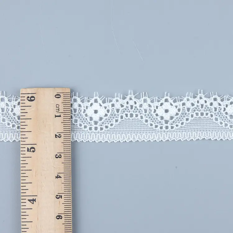 Factory Supplier eyelash Stretch Lace Trimming Elastic Lace Trim for Garment Accessories