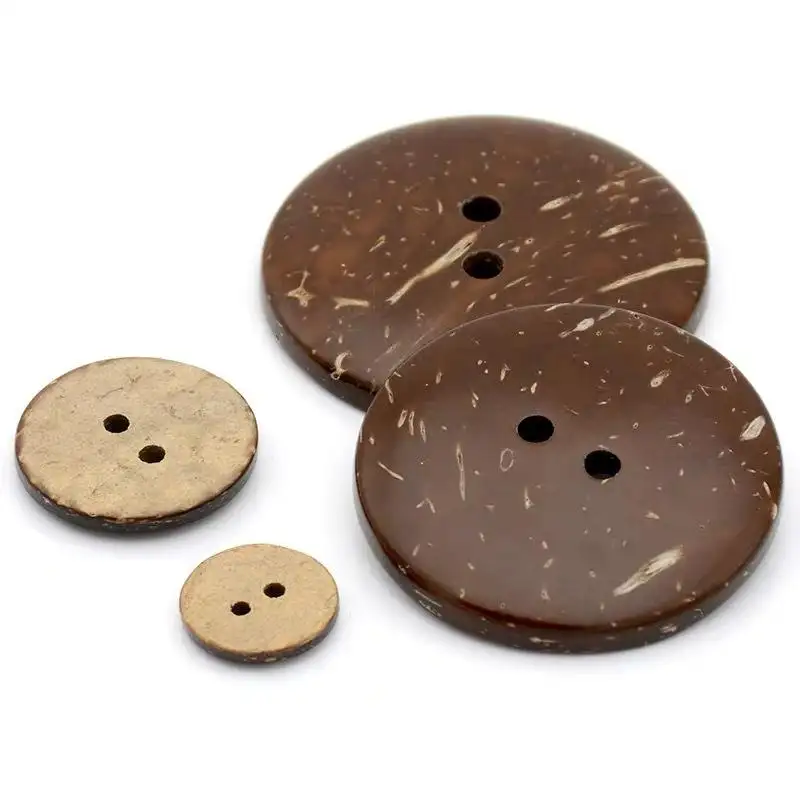 Factory Wholesale Spot Supply 0.9cm-5cm Two-hole Four-hole Round Coconut Shell Button Baby Buttons Natural Coconut Button – Buy 5cm Coco Button,Coconut Button,Wood Button Product