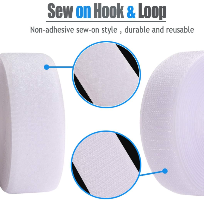 Adhesive Sticky Sewing Nylon Fastener Interlocking Hook and Loop for Sewing DIY Crafts Home School Office