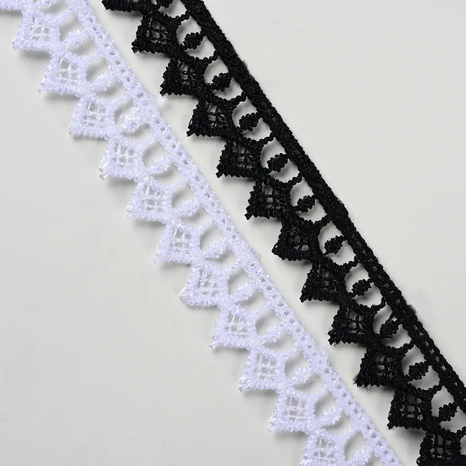 Lace Bridal Dress Border Chemical Embroidery Lace trim for Clothing