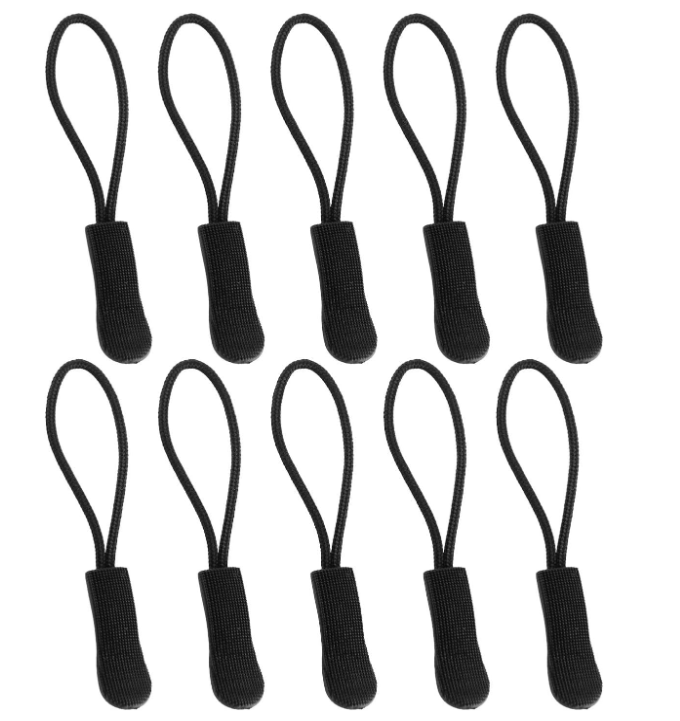 Custom Replacement Zipper Pulls Cord Extender for Backpacks Jackets Luggage Purses Handbags