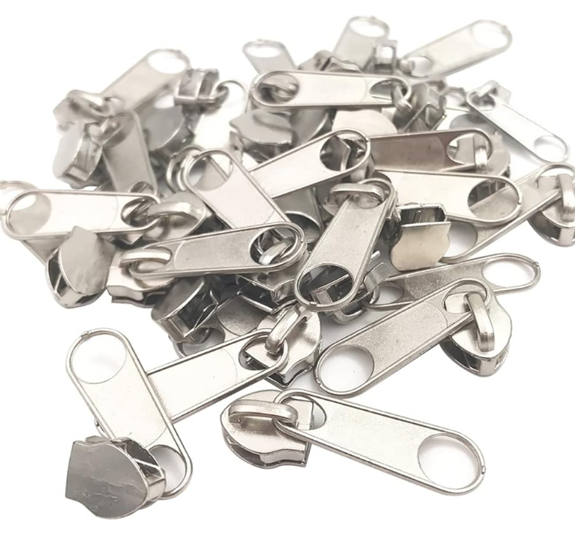Manufacturer wholesale reasonable price 3# 5# 7# multi-color silver bag jacket zipper slider