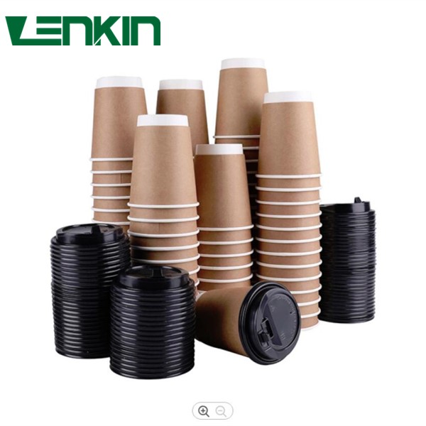 LOGO double-layer paper cups, kraft - novapack