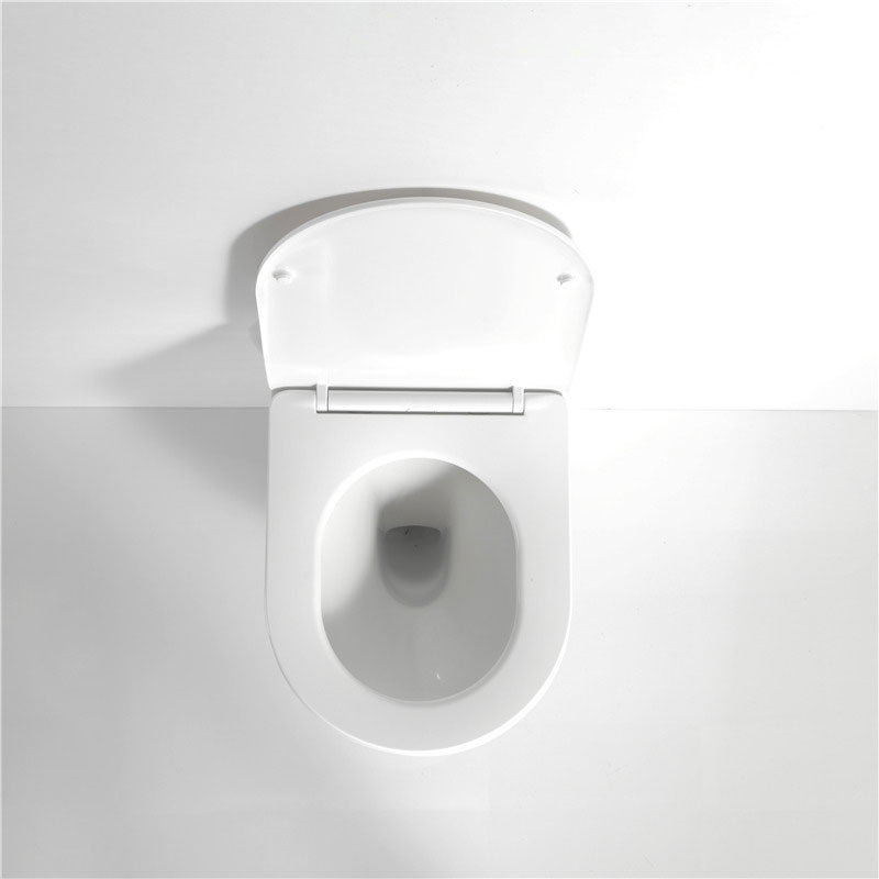 New Arrival China Component Smt - Space saving Wall mounted toilet support vortex mute flush toilet bowl wall hung wc toilets rimless – LEPPA detail pictures