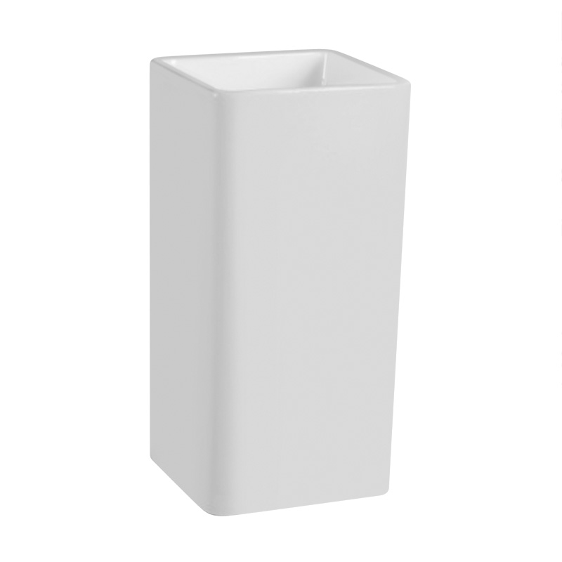 Professional Design Small Hand Basin - Square floor mounted basins bathroom full pedestal one piece basin – LEPPA