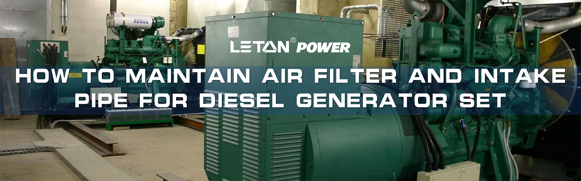 How to maintain air filter and intake pipe for diesel generator set