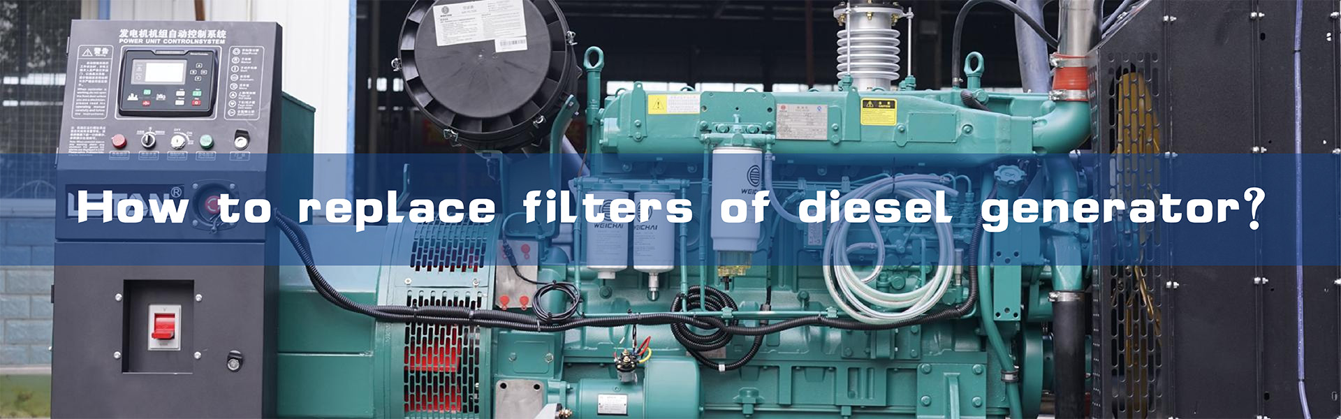 How to replace filter element of diesel generator?