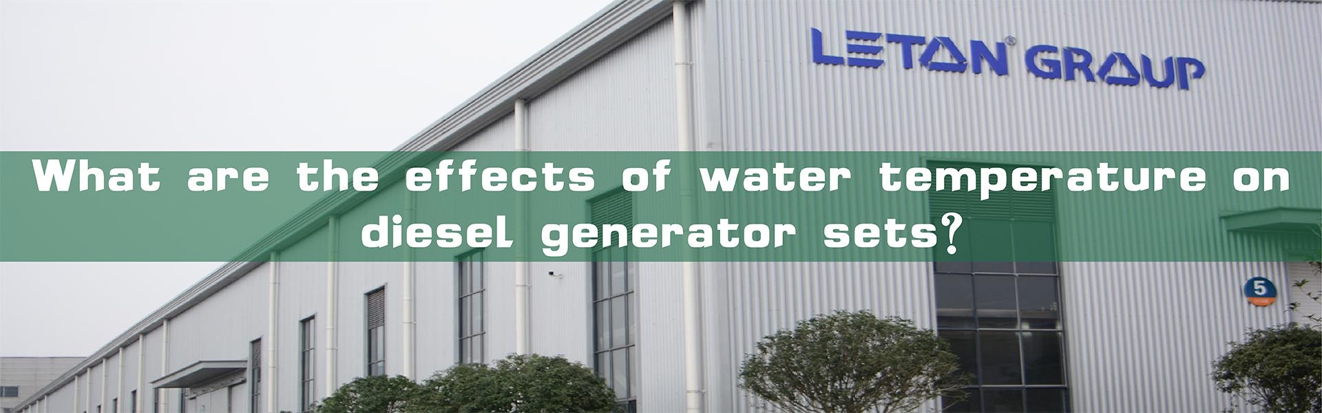 What are the effects of water temperature on diesel generator sets?