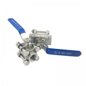 Class 150 Stainless Steel ANSI Wcb/304/316 Floating 3pcs Ball Valve with ISO5211 Mounting Pad