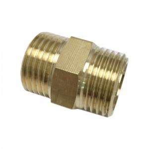 Brass Hex Nipple Female and Male Threaded Union
