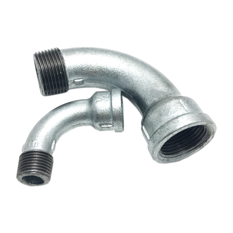 China Cheap price Plumbing Pipe Material - Male&Female M/F Threaded Long Bend 90 Elbow Galvanized Fittings – Leyon