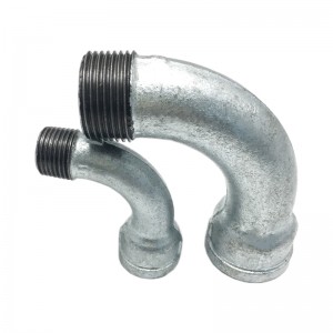 Male&Female M/F Threaded Long Bend 90 Elbow Galvanized Fittings