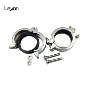 100% Original Cf8m Ball Valve - 400mm Grooved pipe ductile Stainless Steel flexible coupling cast pipe fitting – Leyon