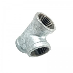 Hot dip galvanized equal tee female thread pipe connector