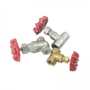 brass and stainless steel pipe fittings and gate valves with internal threads and red handle for food grade and high pressure