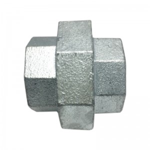 Cast Iron Female Threaded Pipe Fittings Union Galvanized Pipe Connector