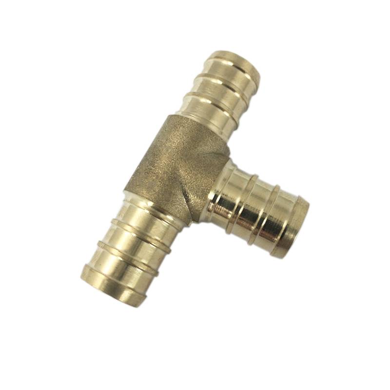 High quality Lead free 1/2 in. PEX Barb Brass Tee Fitting Featured Image