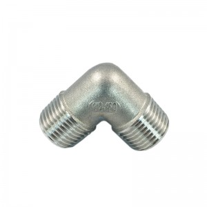 90 Degree Elbow Bended Stainless Steel Pipe Fitting SS304 316 Male Thread