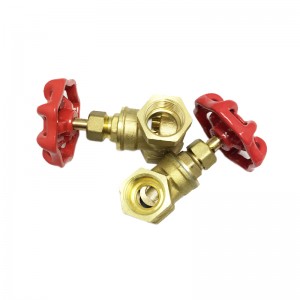 Brass Faucet Valve with 3 way Splitter with Male Thread Adapter for Sink Hose Attachment